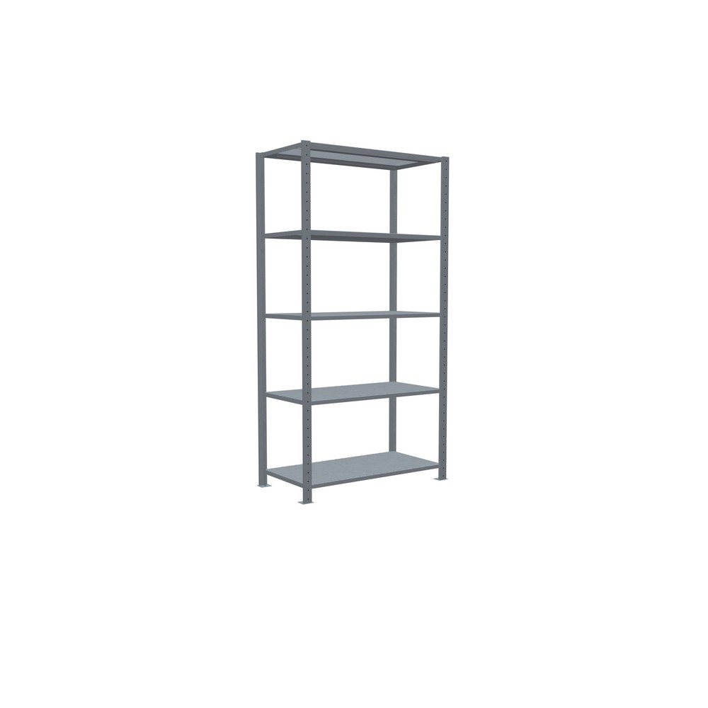 N° de l'image du produit 2 : SCHULTE Rayonnage à tablettes galvanisé avec 5 tablettes en tôle d’acier, charge par tablette 330 kg, HxlxP 2 000 x 1 060 x 536 mm