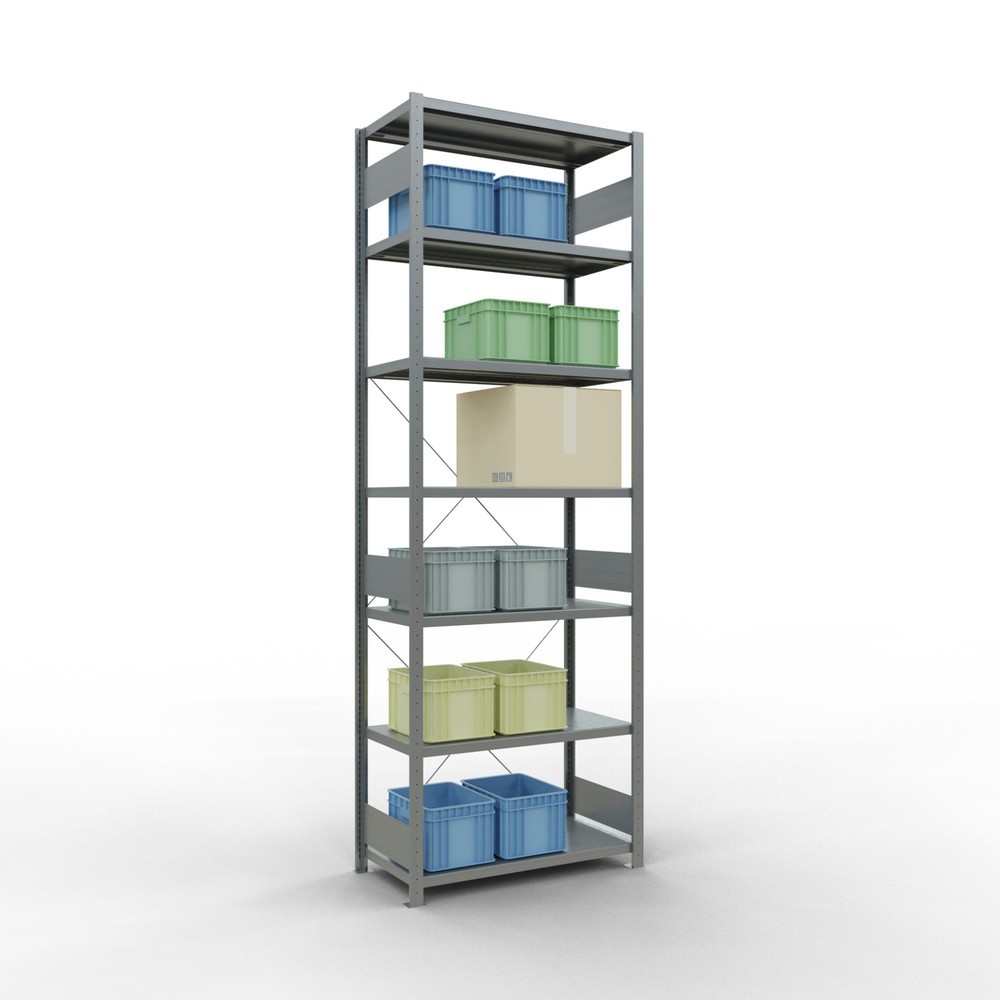 N° de l'image du produit 3 : SCHULTE Rayonnage à tablettes galvanisé, charge par tablette 330 kg, HxlxP 3 000 x 1 060 x 536 mm