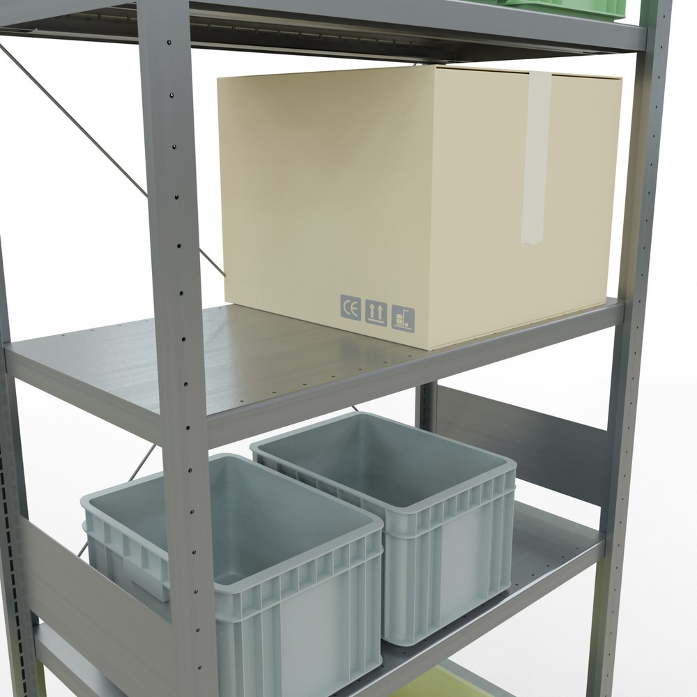 N° de l'image du produit 4 : SCHULTE Rayonnage à tablettes galvanisé, charge par tablette 330 kg, HxlxP 3 000 x 1 060 x 536 mm