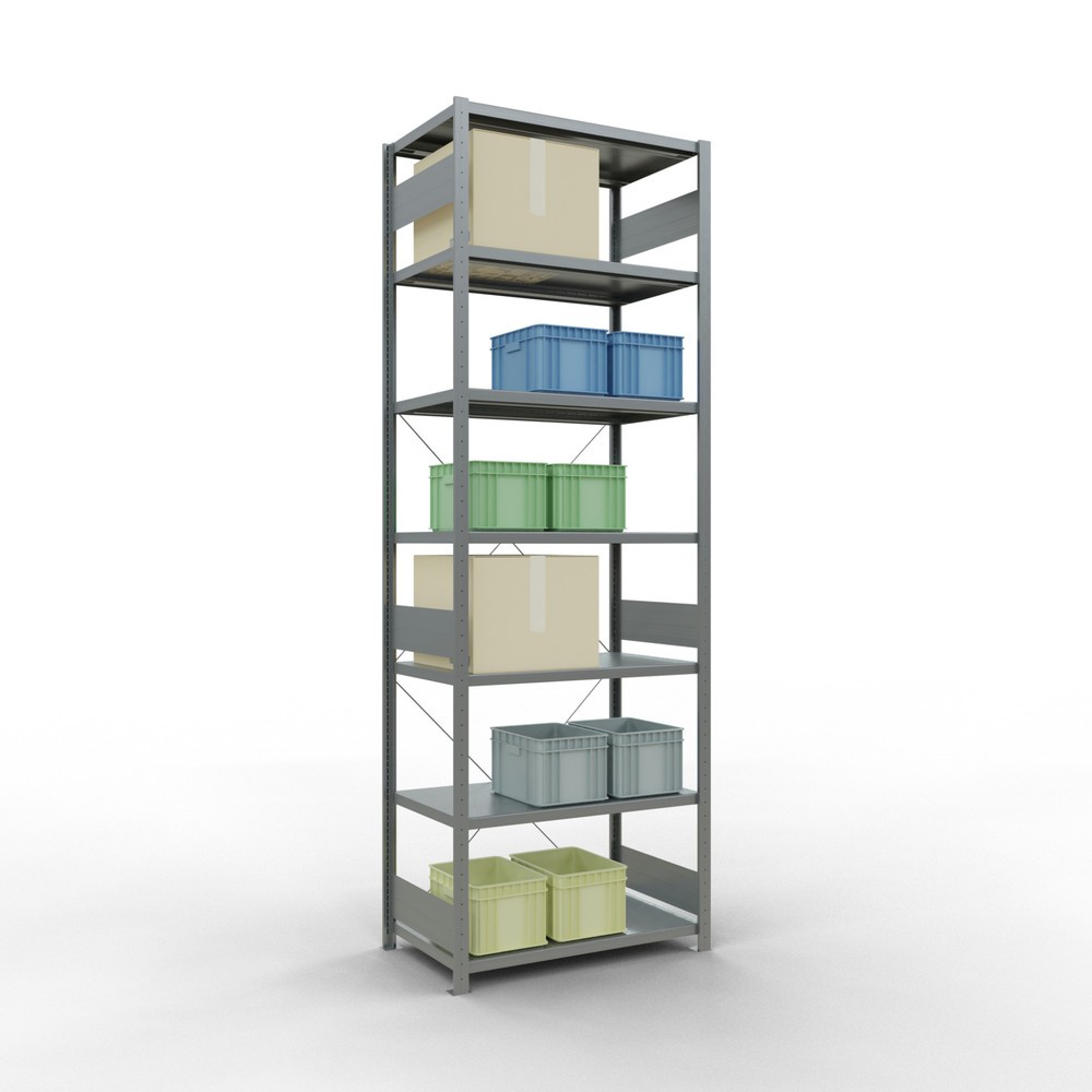 N° de l'image du produit 3 : SCHULTE Rayonnage à tablettes galvanisé, charge par tablette 330 kg, HxlxP 3 000 x 1 060 x 636 mm