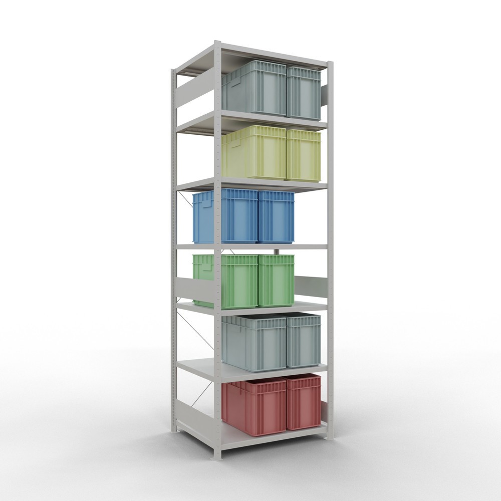 N° de l'image du produit 3 : SCHULTE Rayonnage à tablettes gris clair, charge par tablette 330 kg, HxlxP 3 000 x 1 060 x 836 mm