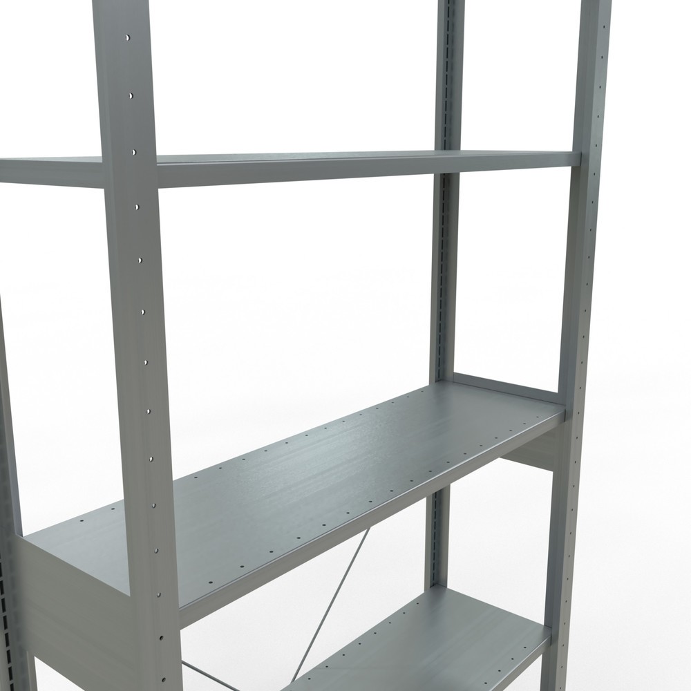 N° de l'image du produit 2 : SCHULTE Rayonnage à tablettes galvanisé, charge par tablette 150 kg, HxlxP 2 500 x 1 060 x 336 mm