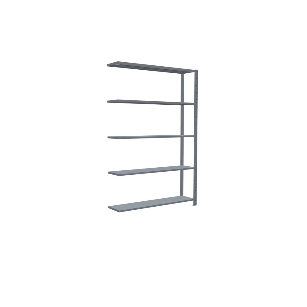 N° de l'image du produit 5 : Rayonnage à tablettes SCHULTE, système enfichable, travée auxiliaire, CT 150 kg, galvanisé, H x l x P 2 000 x 1 300 x 300 mm
