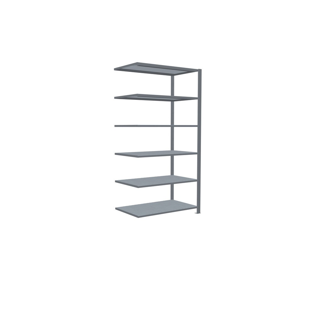 N° de l'image du produit 2 : Rayonnage de bureau SCHULTE travée auxiliaire, utilisable des deux côtés, sans butées centrales, CT 150 kg, HxlxP 2 000 x 1 000 x 600 mm