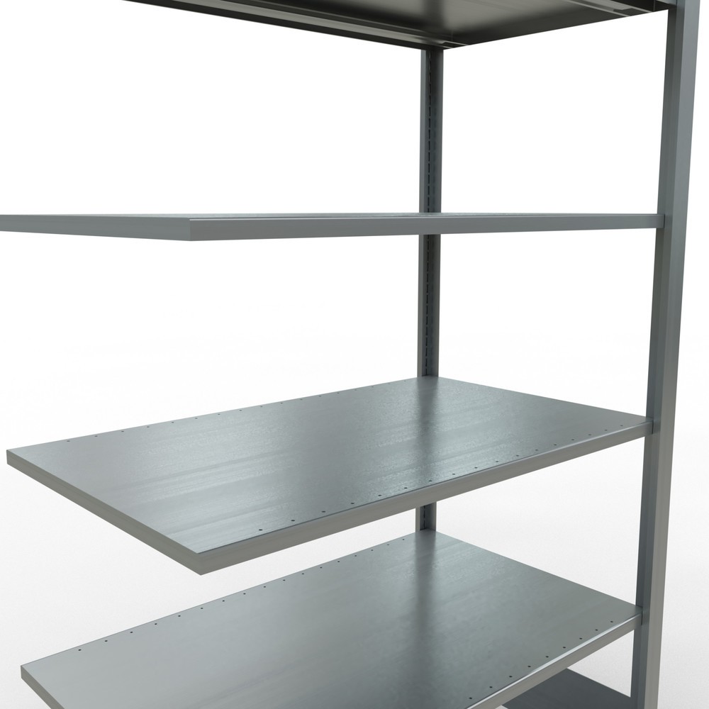 N° de l'image du produit 5 : Rayonnage de bureau SCHULTE travée auxiliaire, utilisable des deux côtés, sans butées centrales, CT 150 kg, HxlxP 2 000 x 1 000 x 600 mm