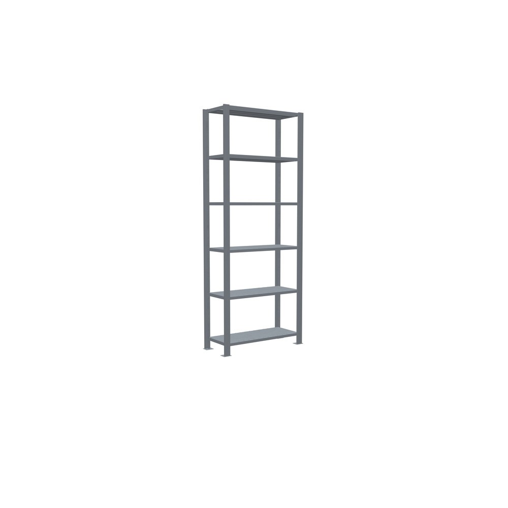 N° de l'image du produit 2 : Rayonnage de bureau SCHULTE travée de base, utilisable d’un seul côté, avec barres de butée, CT 85 kg, HxlxP 2 000 x 750 x 300 mm