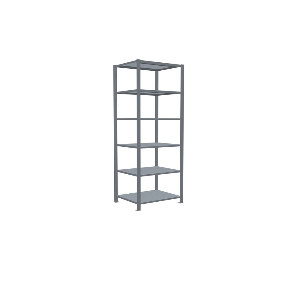 N° de l'image du produit 2 : Rayonnage de bureau SCHULTE travée de base, utilisable des deux côtés, avec butées centrales, CT 150 kg, HxlxP 2 000 x 750 x 600 mm