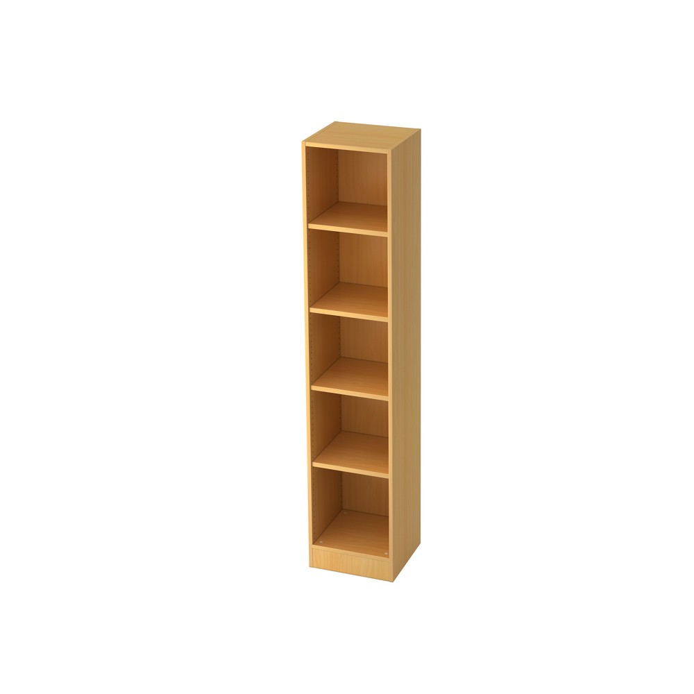 Illustration du produit: Rayonnage étroit Hammerbacher 5OH avec socle hêtre