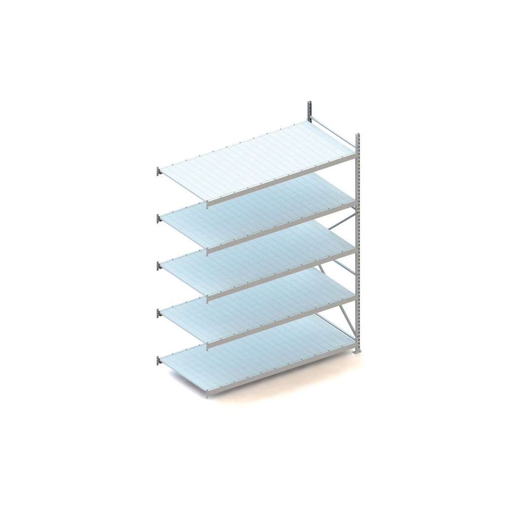 Illustration du produit: Rayonnage grande portée META, avec panneaux en acier, capacité de charge 600 kg, TA, H x l x P 3 000 x 2 200 x 1 050 mm