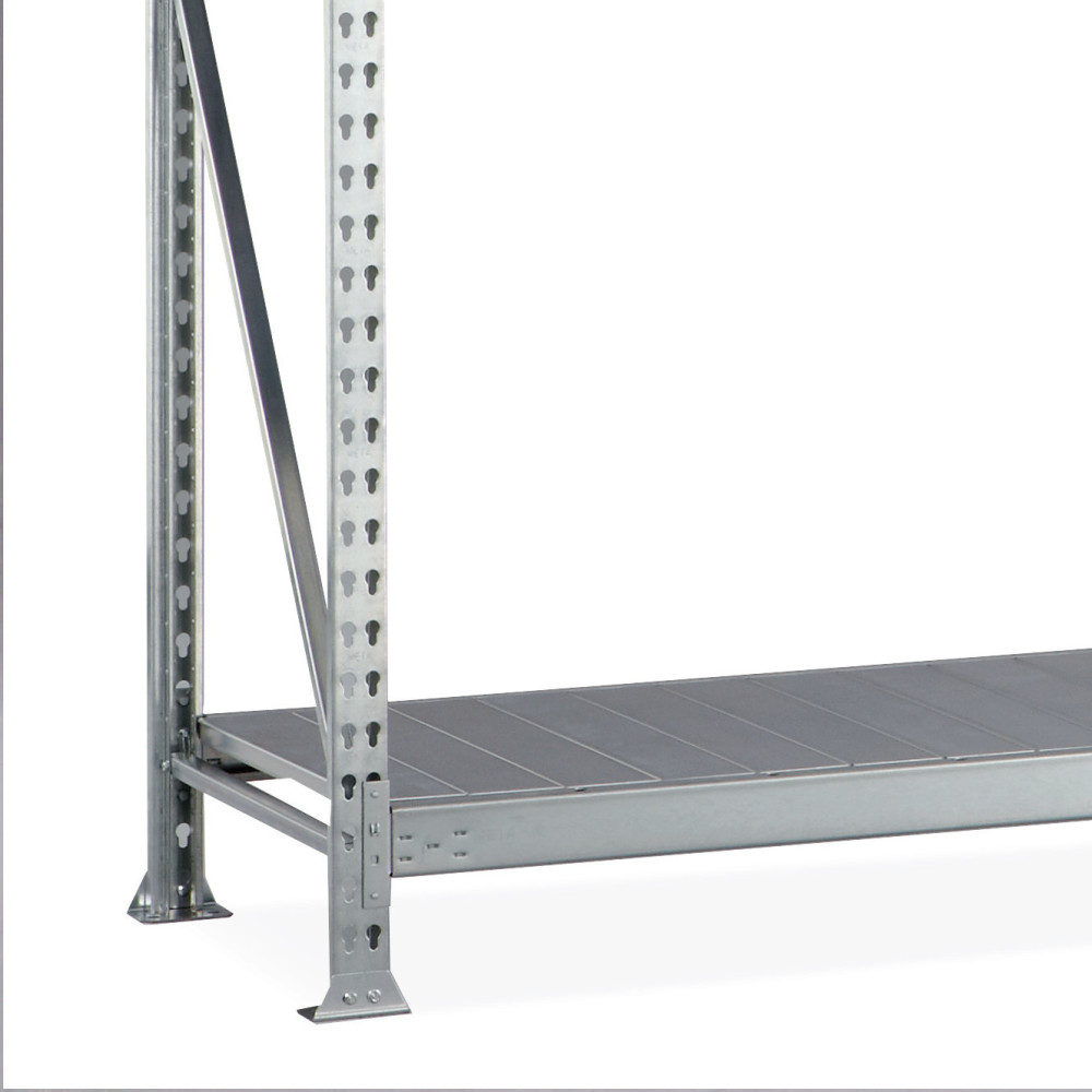 N° de l'image du produit 2 : Rayonnage grande portée META, avec panneaux en acier, capacité de charge 600 kg, TA, H x l x P 2 200 x 1 800 x 650 mm