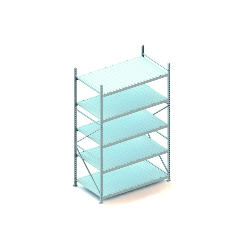 Illustration du produit: Rayonnage grande portée META, avec panneaux en acier, capacité de charge 600 kg, module de base, H x l x P 3 000 x 1 800 x 1 050 mm