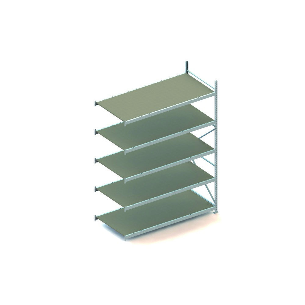 Illustration du produit: Rayonnage grande portée META, avec panneaux agglomérés, capacité de charge 600 kg, TA, H x l x P 3 000 x 2 200 x 1 050 mm
