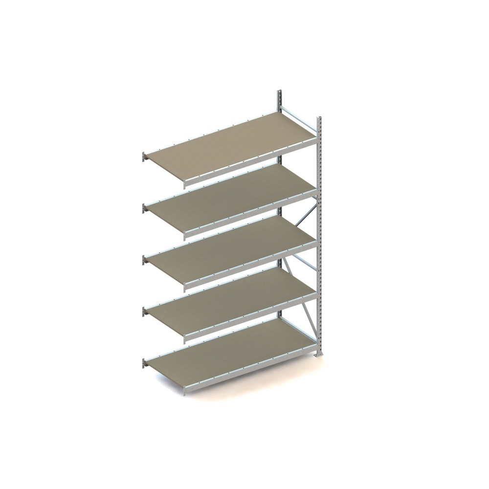 Illustration du produit: Rayonnage grande portée META, avec panneaux agglomérés, capacité de charge 600 kg, TA, H x l x P 3 000 x 1 800 x 800 mm