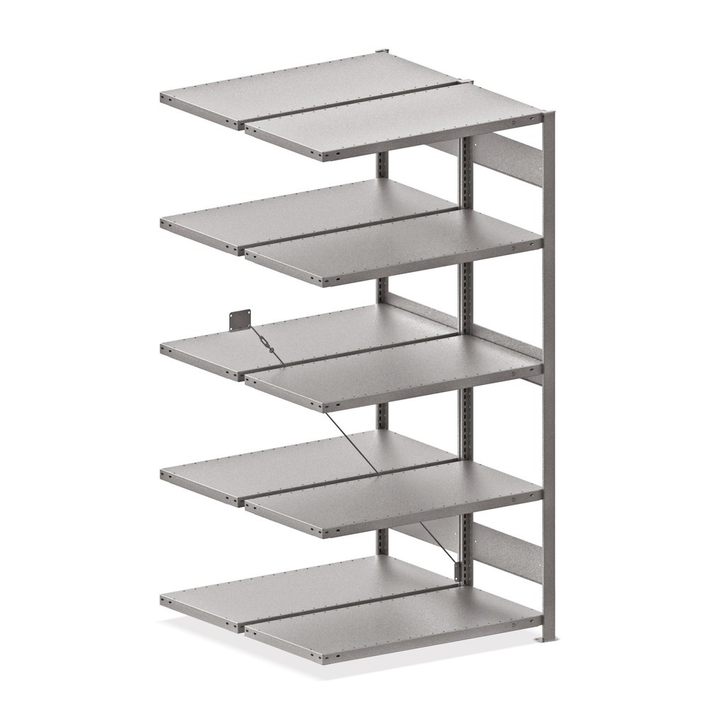 Illustration du produit: Rayonnage grande portée META, bilatéral, TA, galvanisé, H x l x P 3 000 x 1 300 x 800 mm