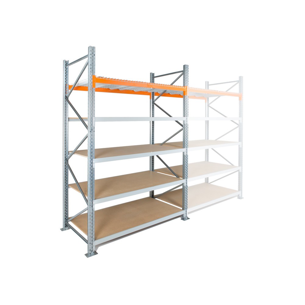 Illustration du produit: Rayonnage hybride ManOrga, rayonnage grande portée et à palettes, module de base, HxlxP 3 000 x 1 825 x 1 100 mm