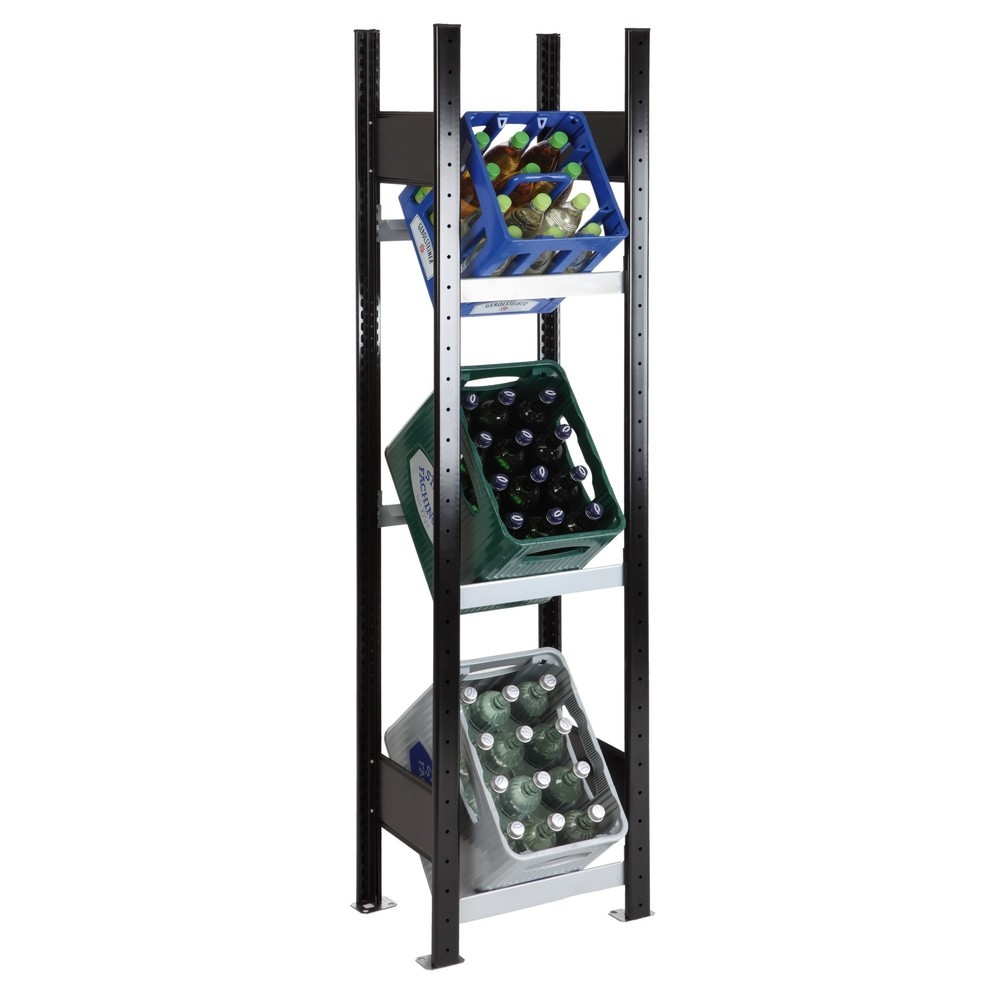 N° de l'image du produit 4 : Rayonnage pour cagettes à boissons SCHULTE, Hxl 1 800 x 400 mm