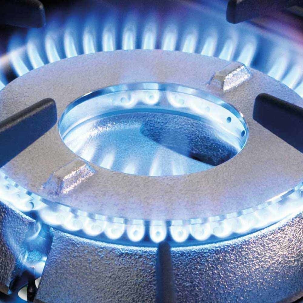 N° de l'image du produit 2 : Réchaud à gaz Stalgast , deux feux TOP – G20, 1160 x 580 x 380 mm (L x P x H)