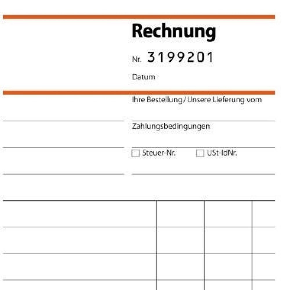 Produktabbildung: Sigel Rechnung SD131 DIN A5 selbstdurchschreibend 2x50Blatt