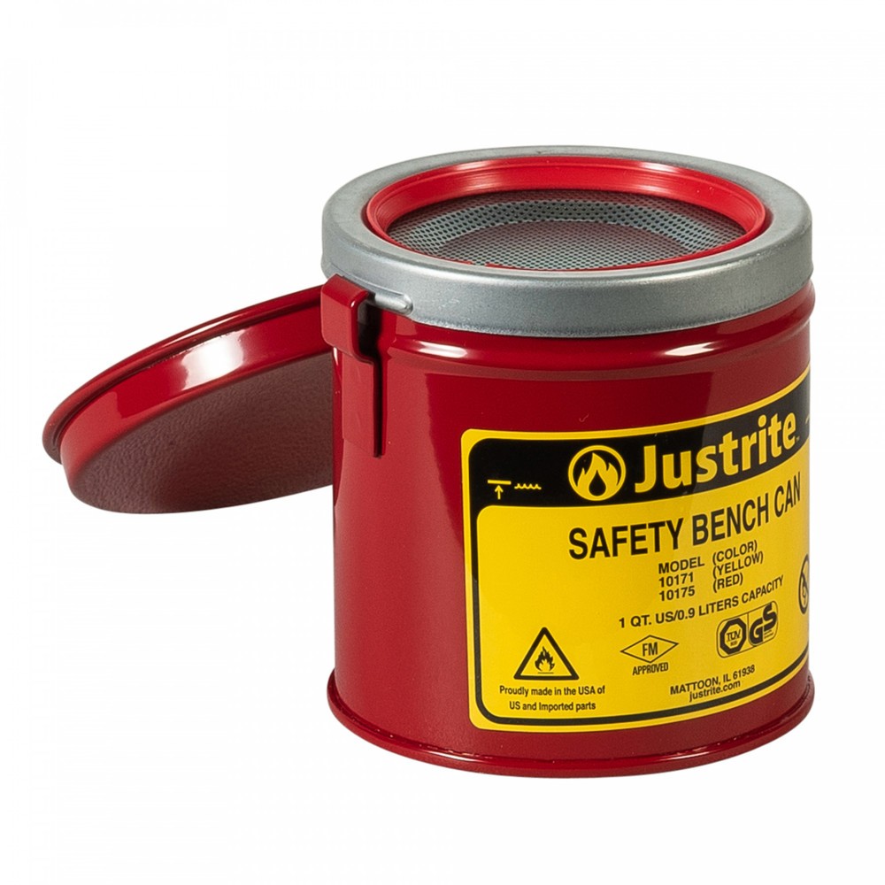 N° de l'image du produit 2 : Récipient de nettoyage asecos® avec couvercle rabattable, 1 litre