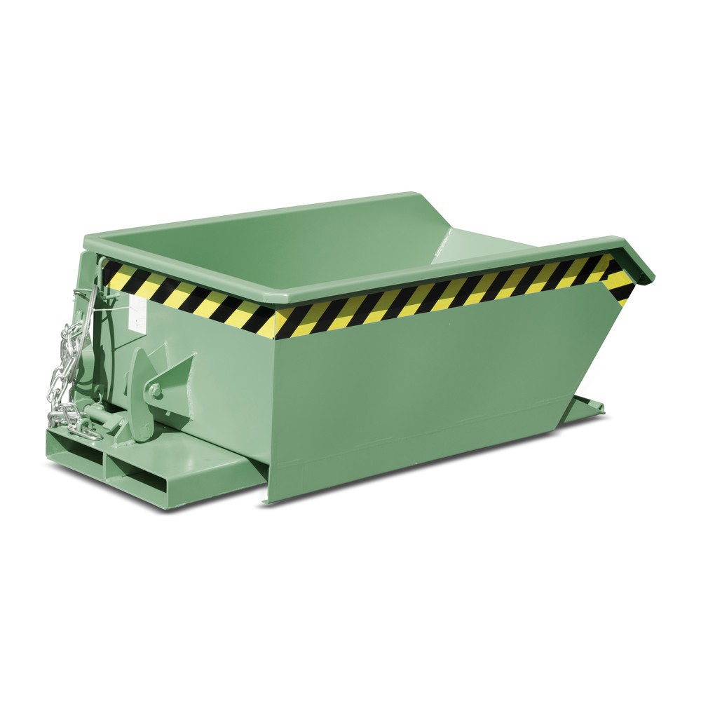 Número de imagen del producto 4: Bauer® Mini tanque de volcado, altura de construcción extremadamente baja, pintado, volumen 0.23 m³, RAL 5012 azul luminoso