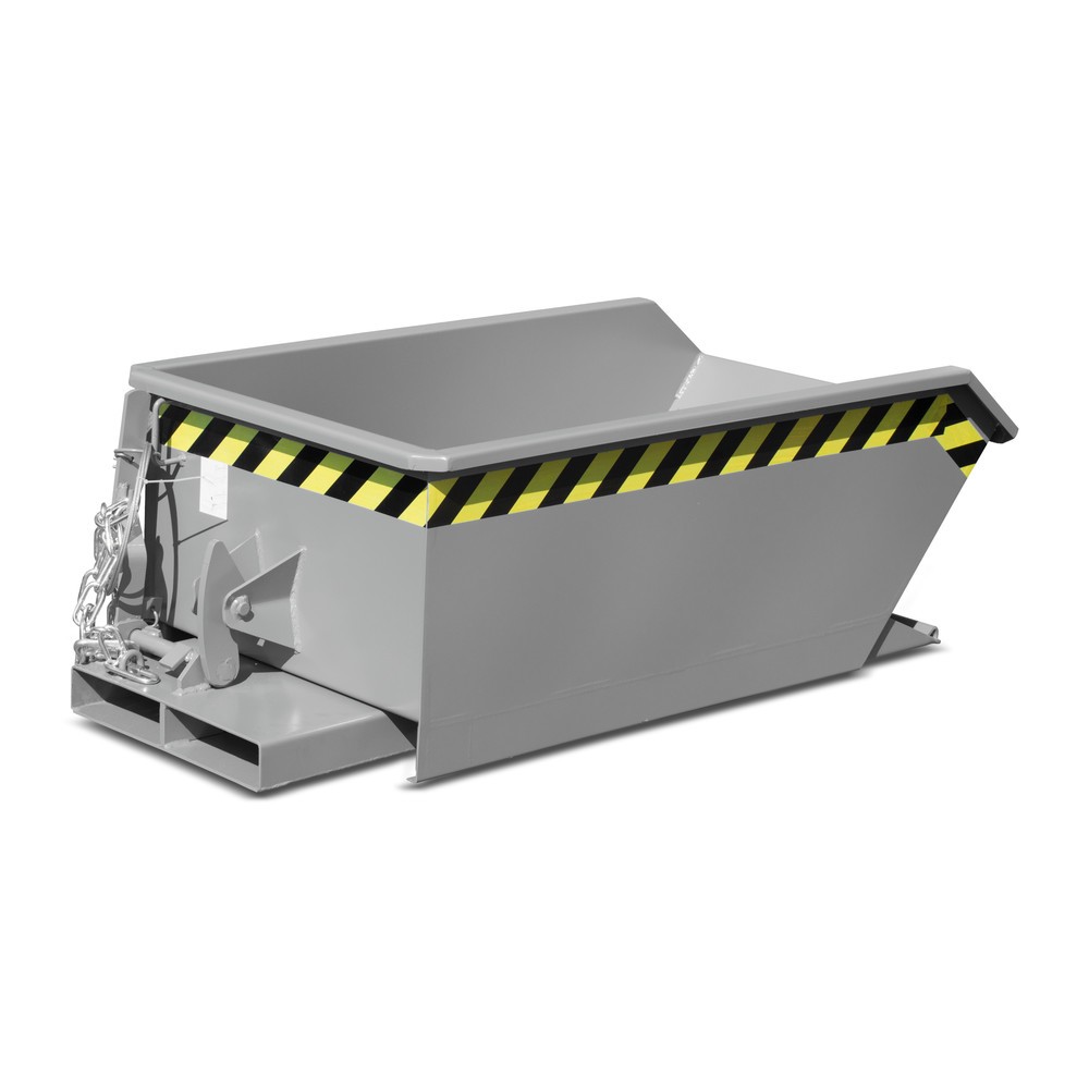 Número de imagen del producto 5: Bauer® Mini tanque de volcado, altura de construcción extremadamente baja, pintado, volumen 0.23 m³, RAL 5012 azul luminoso