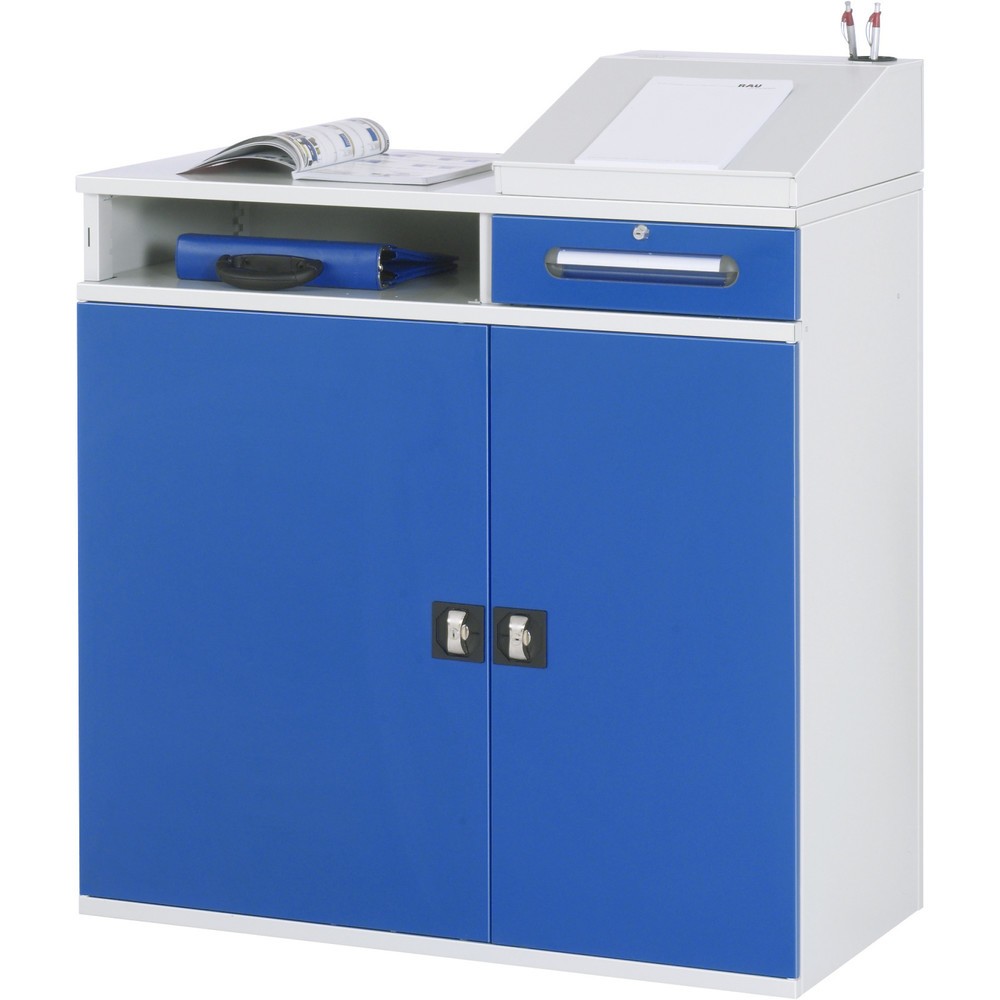 Číslo obrázka výrobku 2: Skrinka s pultom RAU, v × š × h 1 060 – 1 220 × 1 100 × 520 mm, zásuvky 2 × 80, 1 × 120 mm