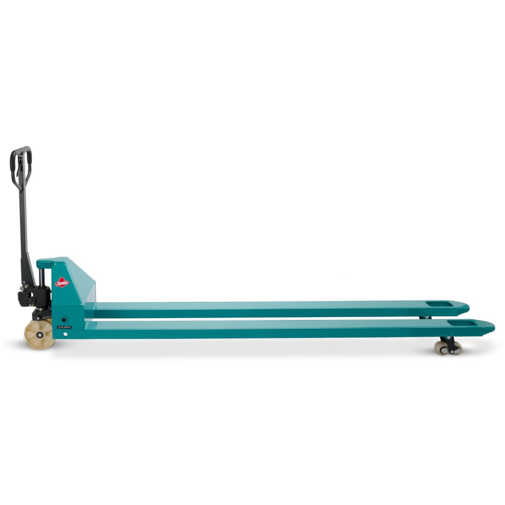 Zdjęcie produktu nr 6: Ręczny wózek paletowy Ameise® PTM 2.0, udźwig 2000 kg, długość wideł 2500 mm, nylon, podwójne rolki