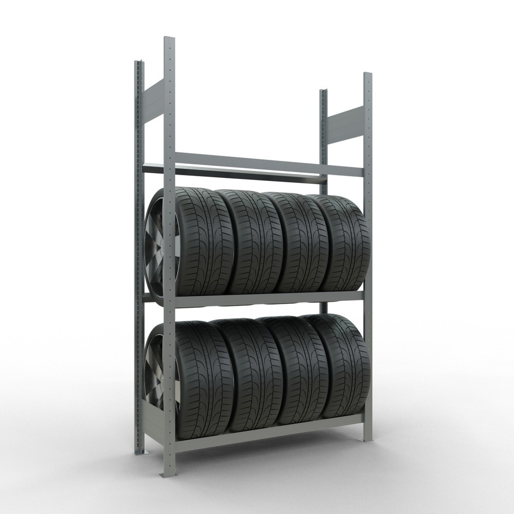 Číslo obrázka výrobku 3: Regál na pneumatiky SCHULTE, základné pole, v x š x h 2 000 x 1 150 x 400 mm
