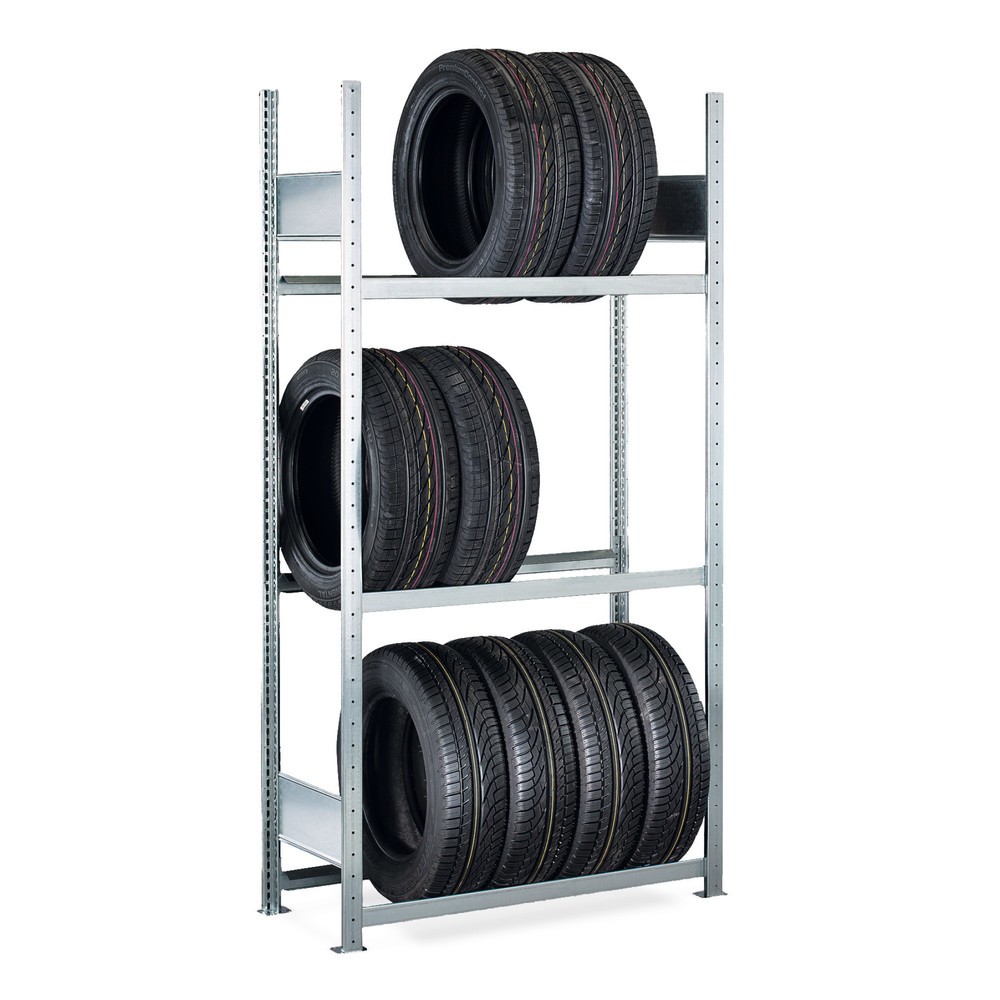 Číslo obrázku produktu 6: Regál na pneumatiky SCHULTE, základní pole, VxŠxH 2000 x 1000 x 400 mm