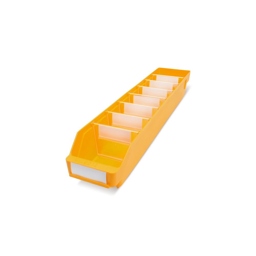 Obrázek produktu: Regálové boxy s průzorem, ŠxH 120 x 600 mm, žlutá