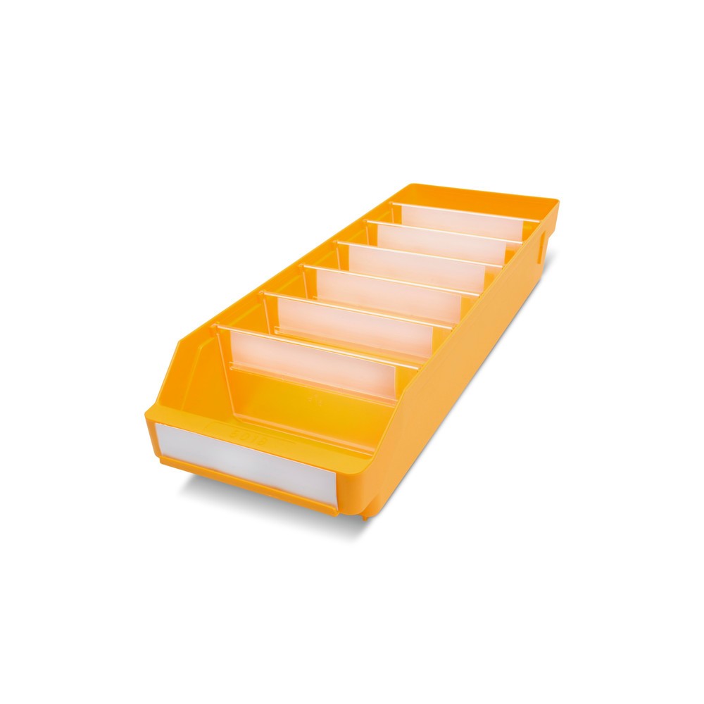Obrázek produktu: Regálové boxy s průzorem, ŠxH 180 x 500 mm, žlutá