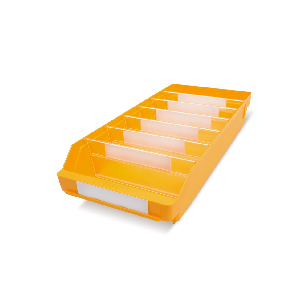 Obrázek produktu: Regálové boxy s průzorem, ŠxH 240 x 500 mm, žlutá