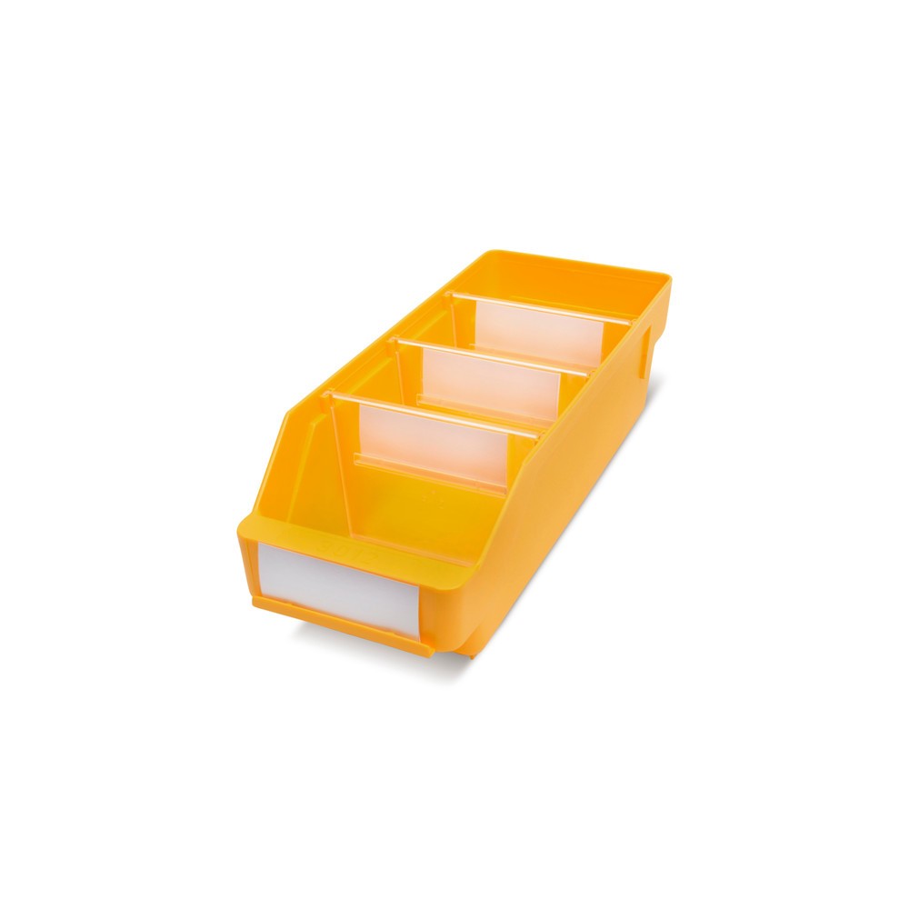 Obrázek produktu: Regálové boxy s průzorem, ŠxH 120 x 300 mm, žlutá
