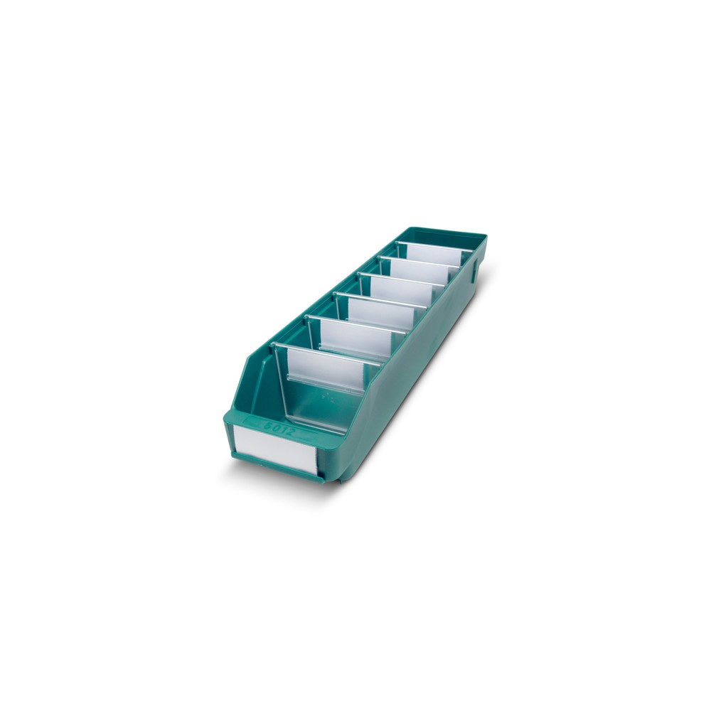 Obrázek produktu: Regálové boxy s průzorem, ŠxH 120 x 500 mm, zelená