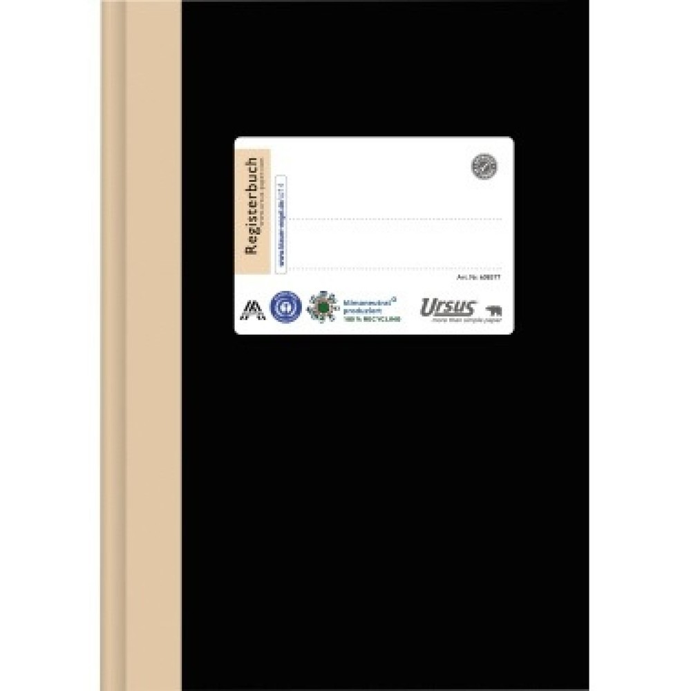Produktabbildung: Ursus Registerbuch 2115B96LMR 608377 DIN A5 96Blatt 80g liniert