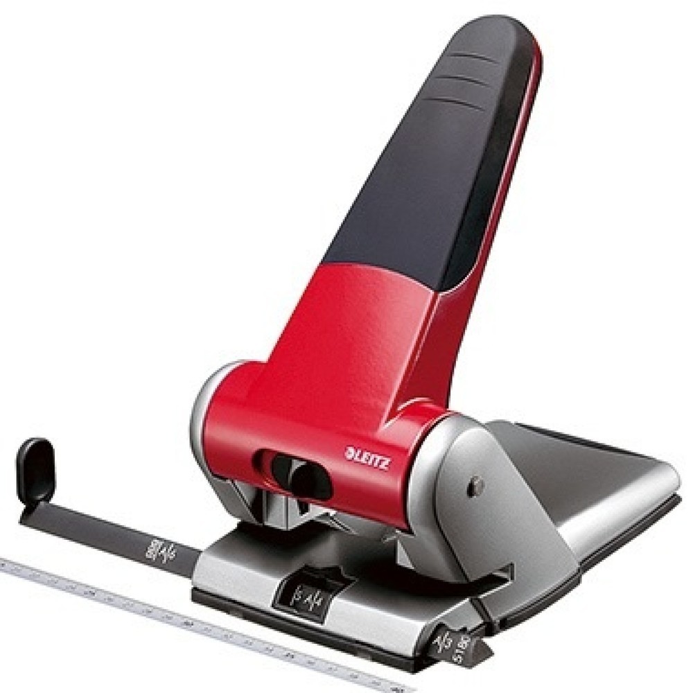 Produktabbildung: Leitz Registraturlocher 51800025 max. 65Blatt Aluminium rot