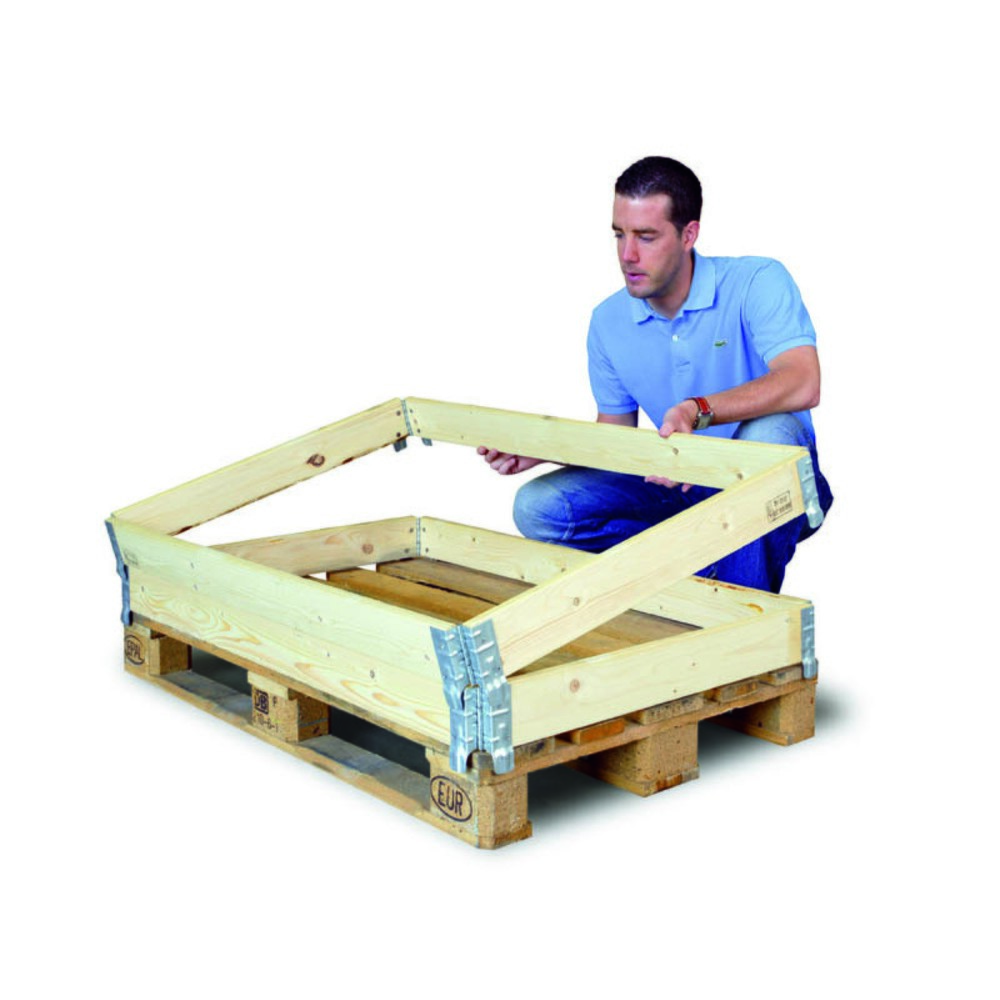N° de l'image du produit 2 : Cadre en bois pour palettes Euro, dimensions 1/2, LxlxH 800 x 600 x 200 mm