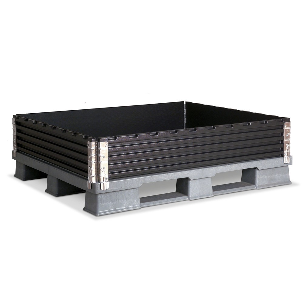 N° de l'image du produit 1 : Rehausse en plastique, lxP, 1 200 x 800 mm, 4 charnières