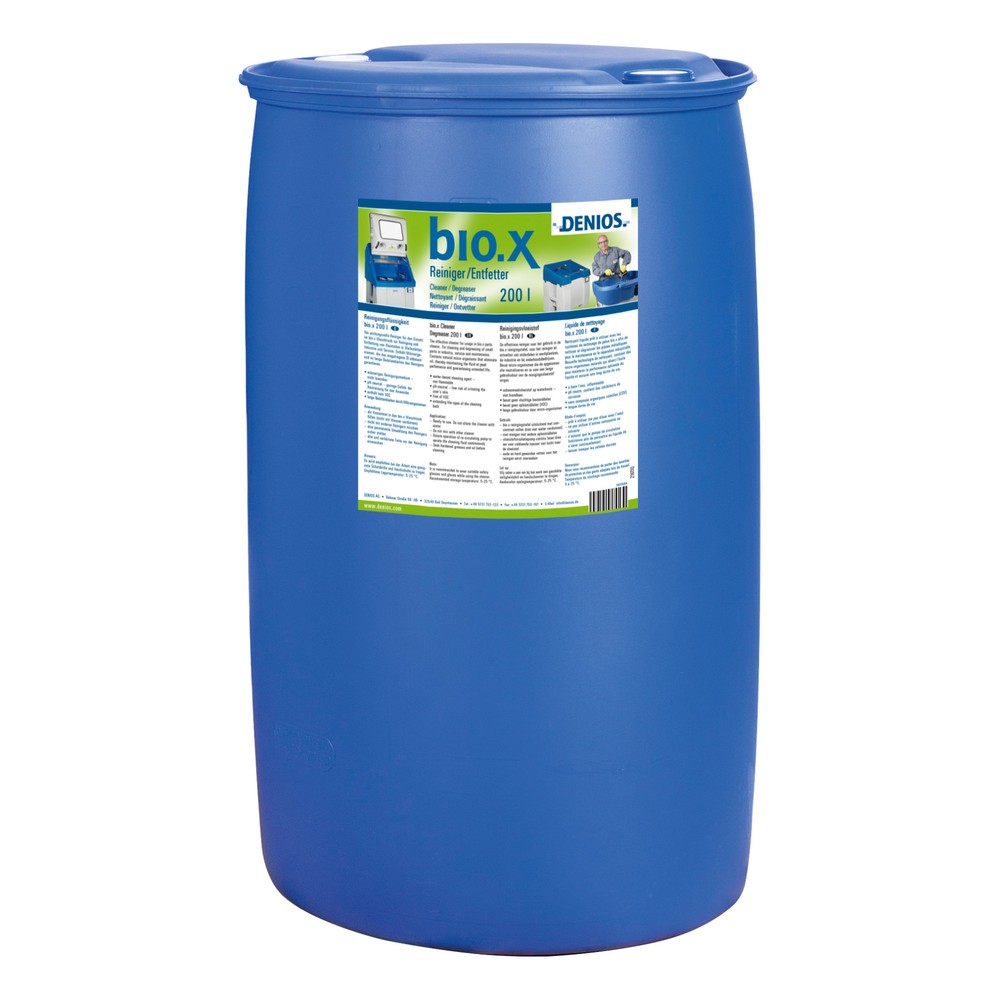 Product afbeelding: Reinigingsmiddel bio.x, vat van 200 l