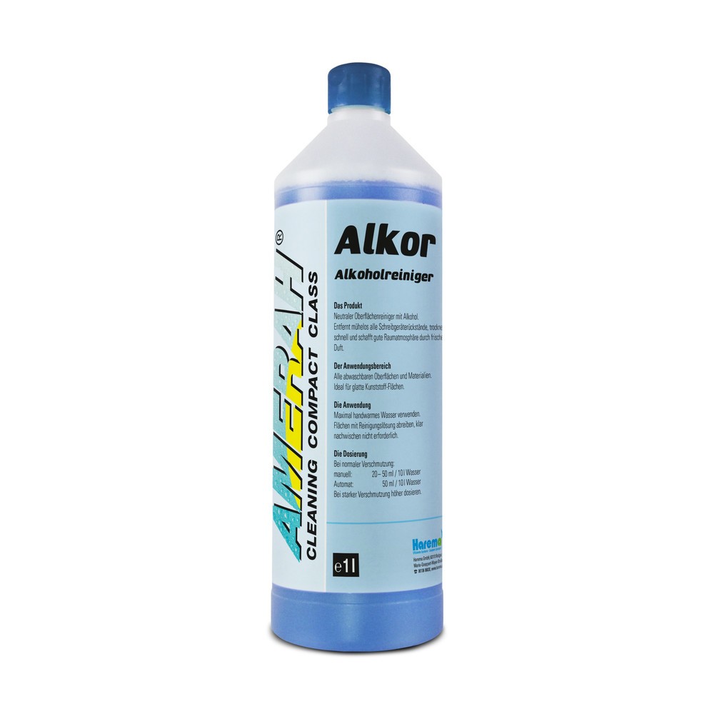 Produktabbildung: Reinigungsflüssigkeit mit Alkohol, 1 Liter