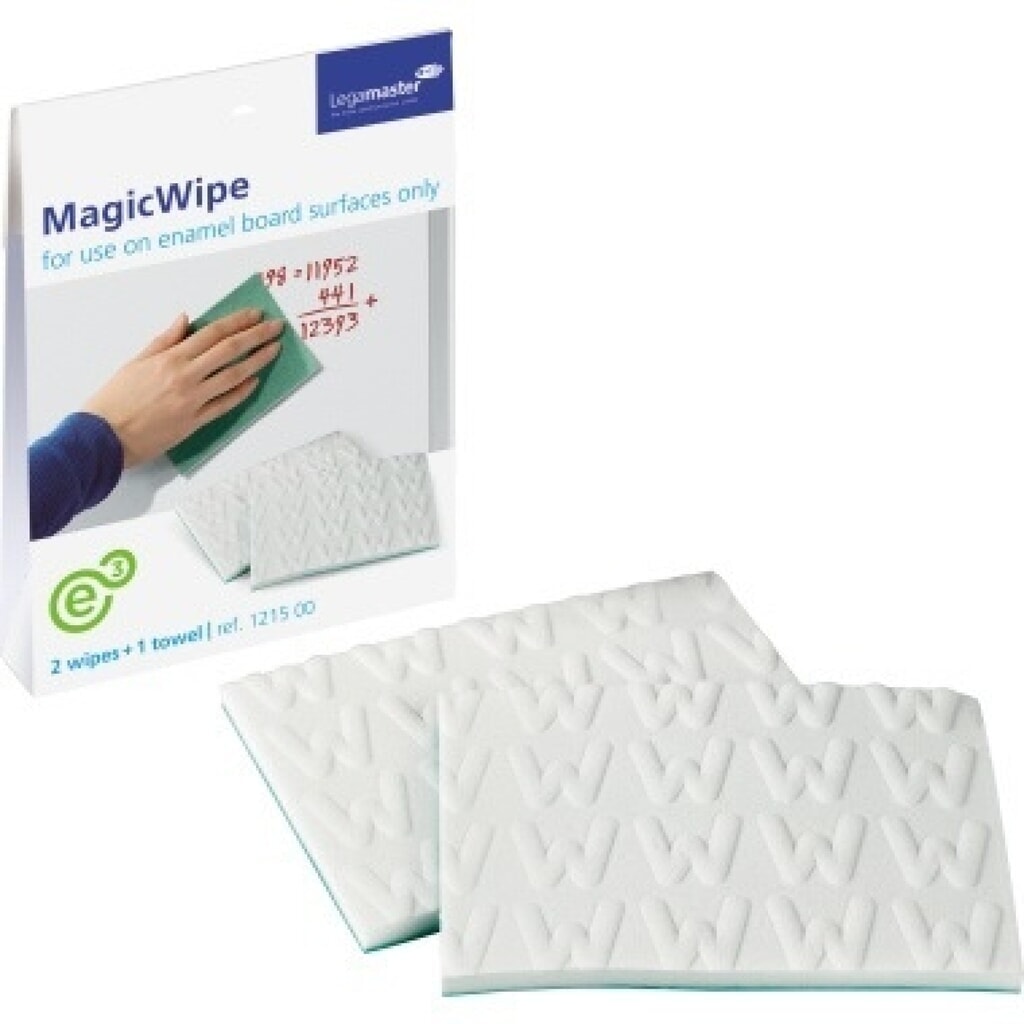 Legamaster Reinigungstuch MagicWipe 7-121500 13x10cm weiß 3 St./Pack. Produktabbildung: Legamaster Reinigungstuch MagicWipe 7-121500 13x10cm weiß 3 St./Pack.