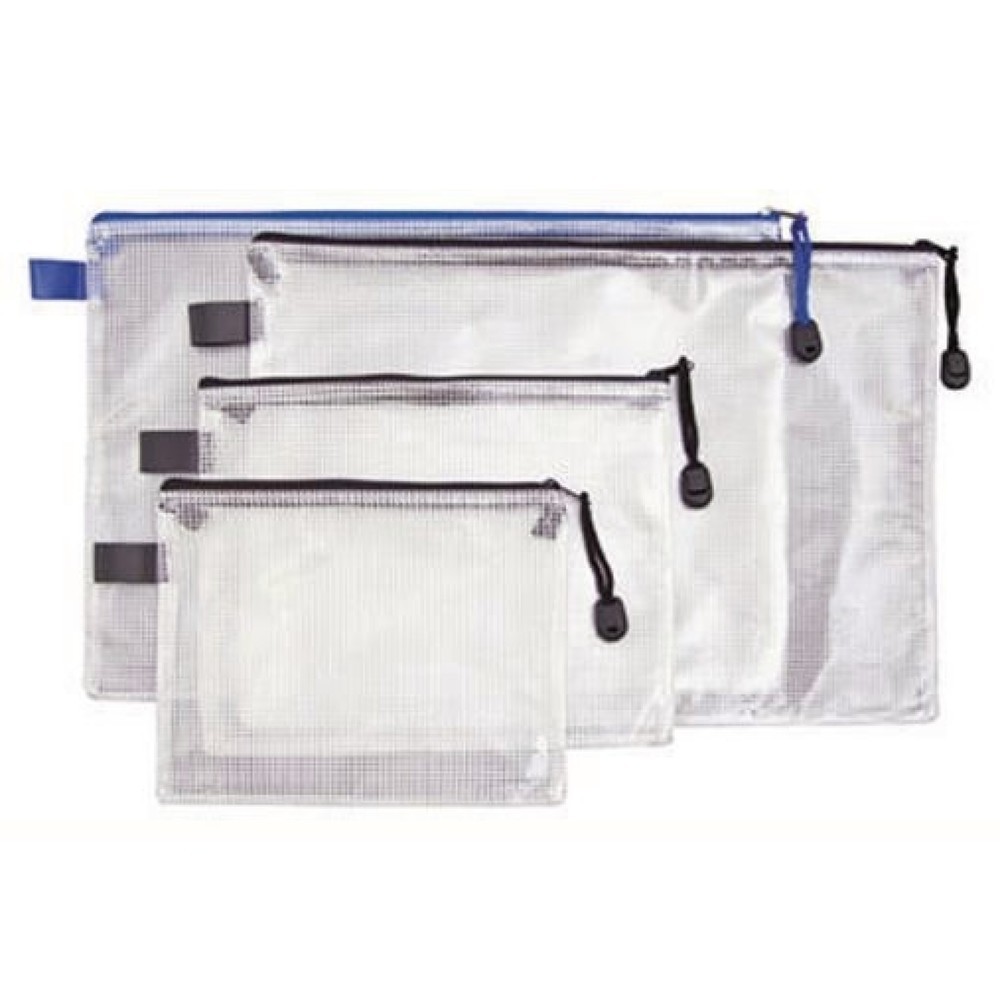 Produktabbildung: Reißverschlussbeutel DIN A4 PVC blau