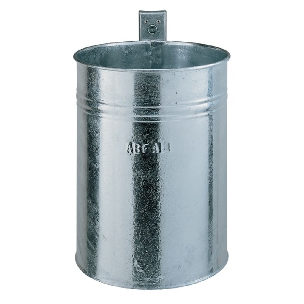Produktabbildung: RENNER Abfallbehälter, 35 l verzinkt, H430xØ330mm