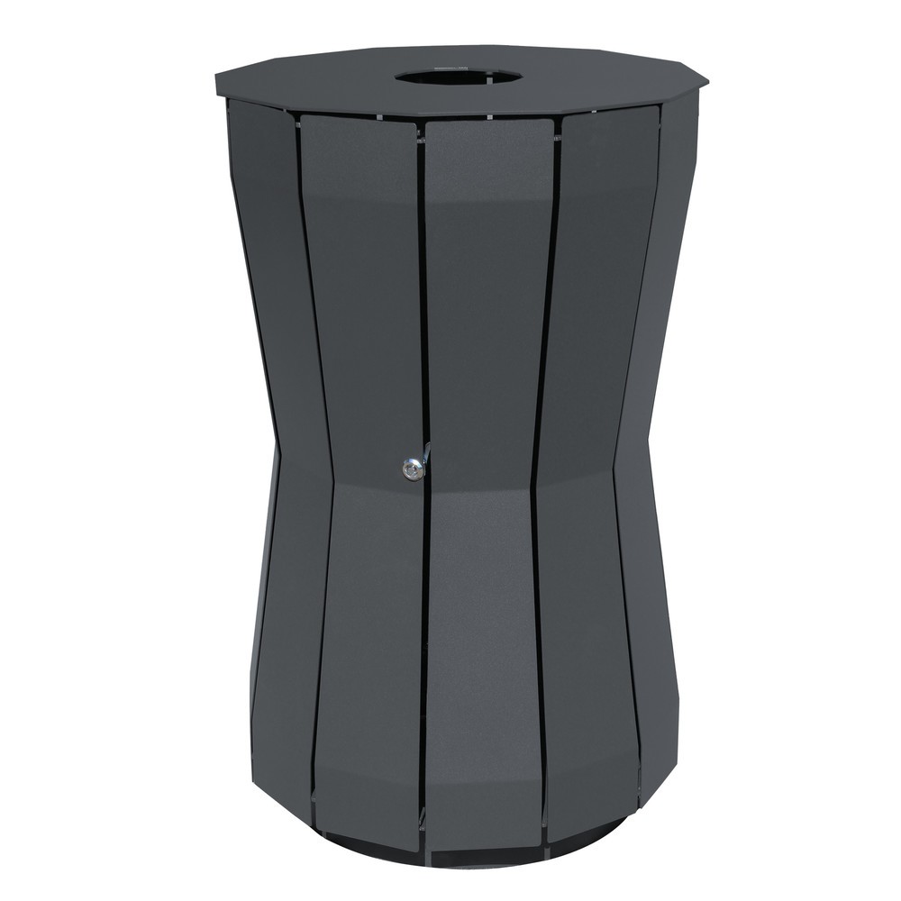 Produktabbildung Nr. 1: RENNER Abfallbehälter Style, 105 Liter, schwarzgrau