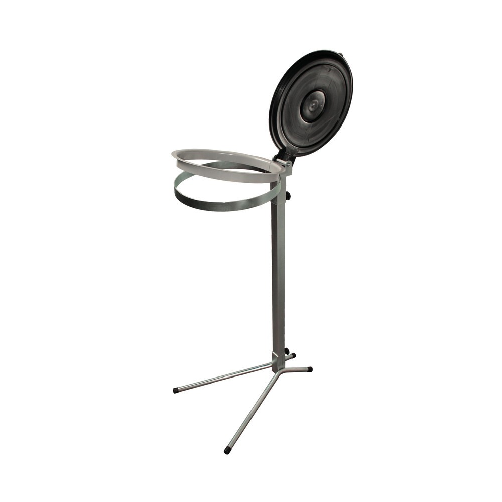 Produktabbildung Nr. 1: RENNER Abfallsackhalter Einzelsammler, Standgestell, Kunststoffdeckel, feuerverzinkt