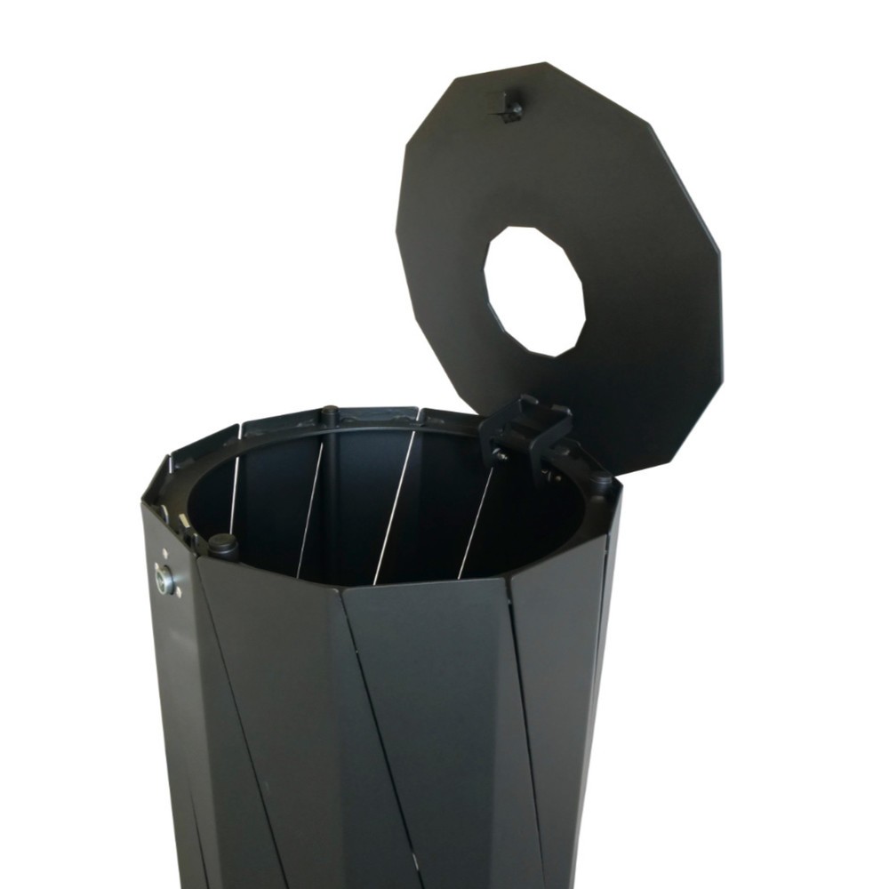 Productafbeelding nr. 2: RENNER afvalbak type 7007-20, 50 liter, antraciet-metallic