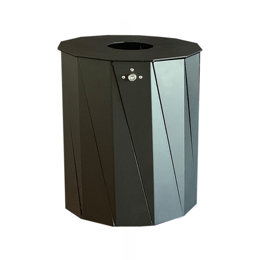 Product afbeelding: RENNER afvalbak type 7007-20, 50 liter, zwartgrijs