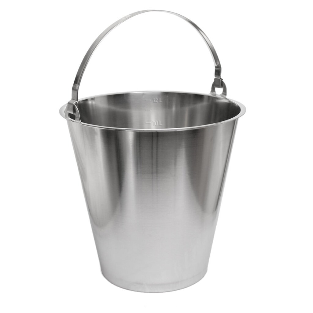 Produktabbildung: RENNER Eimer aus Edelstahl, 12 Liter