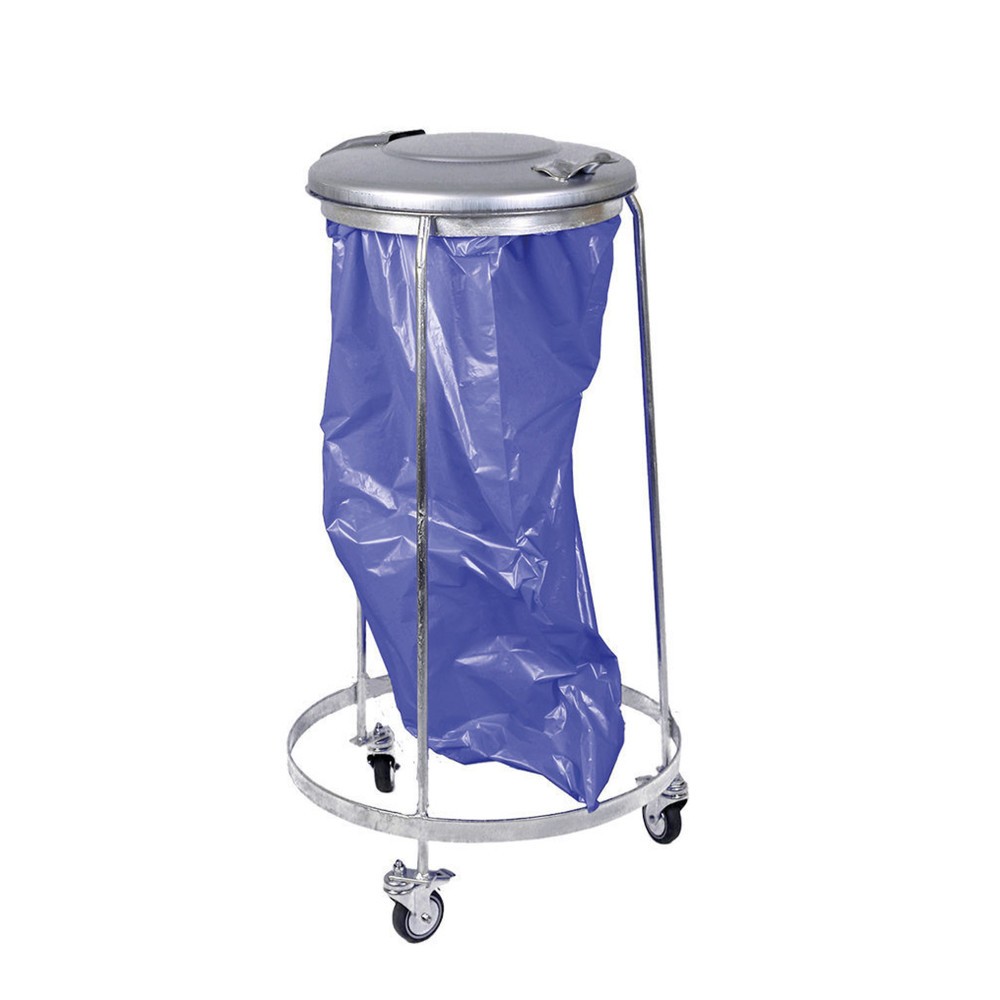 Immagine del prodotto: RENNER Porta-sacchetto dei rifiuti tipo 8016 per sacchetti da 120 l, mobile, coperchio zincato