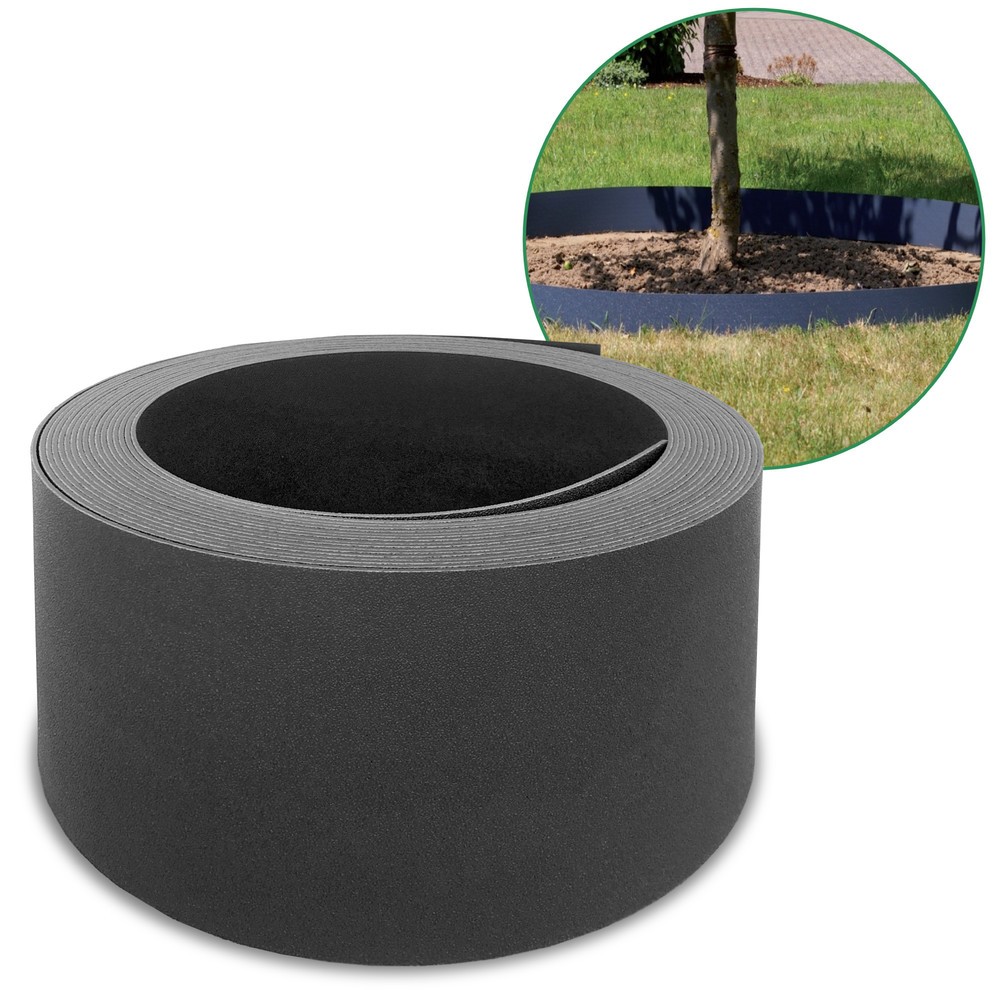 Produktabbildung Nr. 1: Restposten - Zwischenverkauf vorbehalten: HEMMDAL Beetumrandungskante, anthrazit – 0,12 x 12 m – aus hochwertigem PP